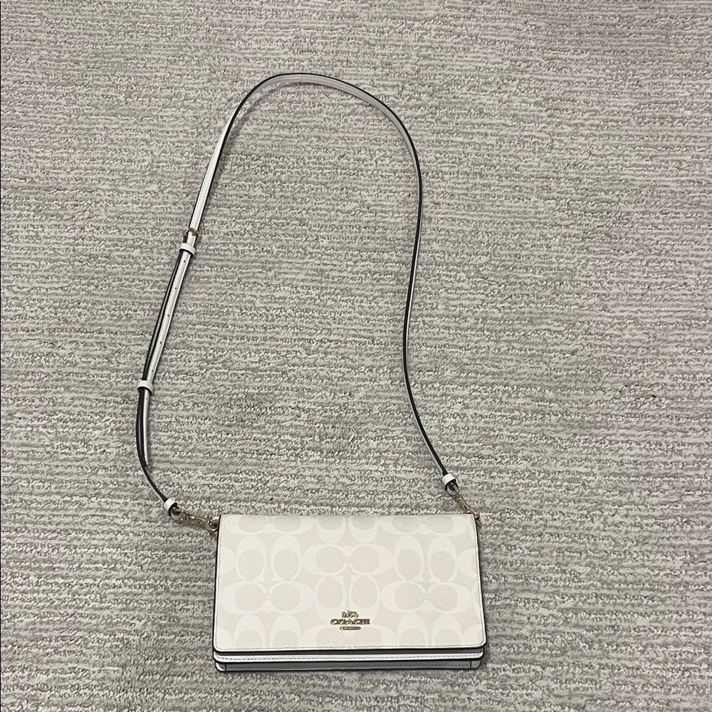 Coach Signature White Crossbody Bag